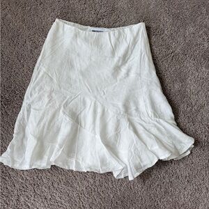 Princess Polly White Flowy Midi Skirt